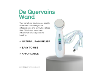 De Quervain's Wand: Get Relief from De Quervain's Tenosynovitis Swelling at Home